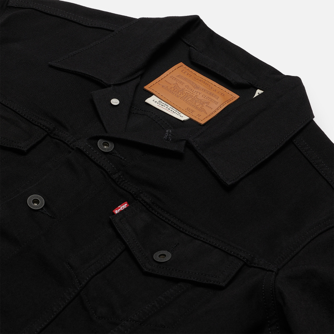 Мужская джинсовая куртка Levi's, цвет чёрный, размер XXL 72334-0403 Trucker - фото 2