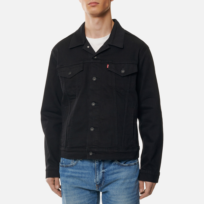 Мужская джинсовая куртка Levi's, цвет чёрный, размер XXL 72334-0403 Trucker - фото 3