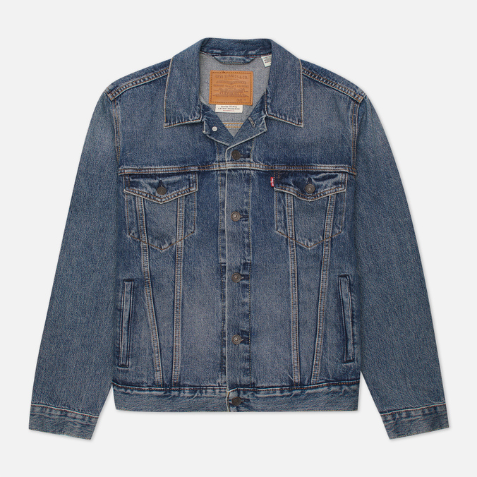 Мужская джинсовая куртка Levi's, цвет синий, размер S 72334-0573 Trucker - фото 1