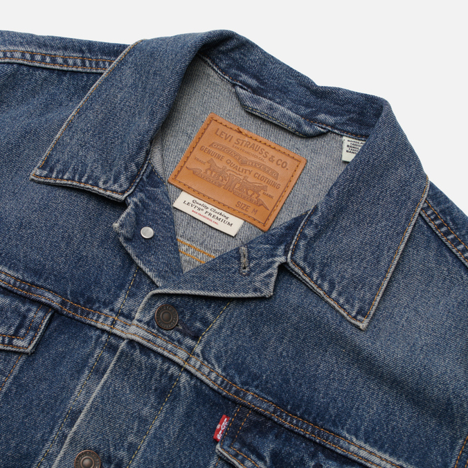Мужская джинсовая куртка Levi's, цвет синий, размер S 72334-0573 Trucker - фото 2