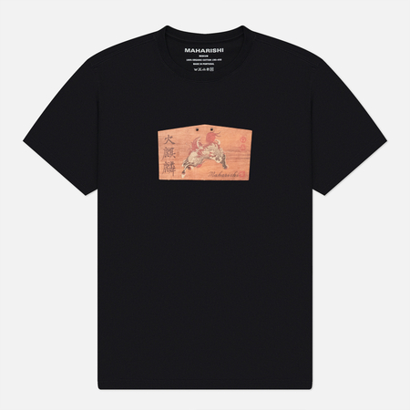 Мужская футболка maharishi Ema Kirin Plaque, цвет чёрный, размер XXXL