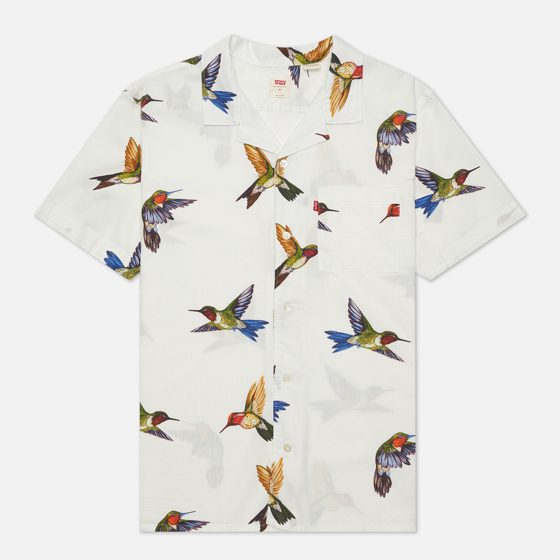 Levi's Мужская рубашка Cubano Hummingbird