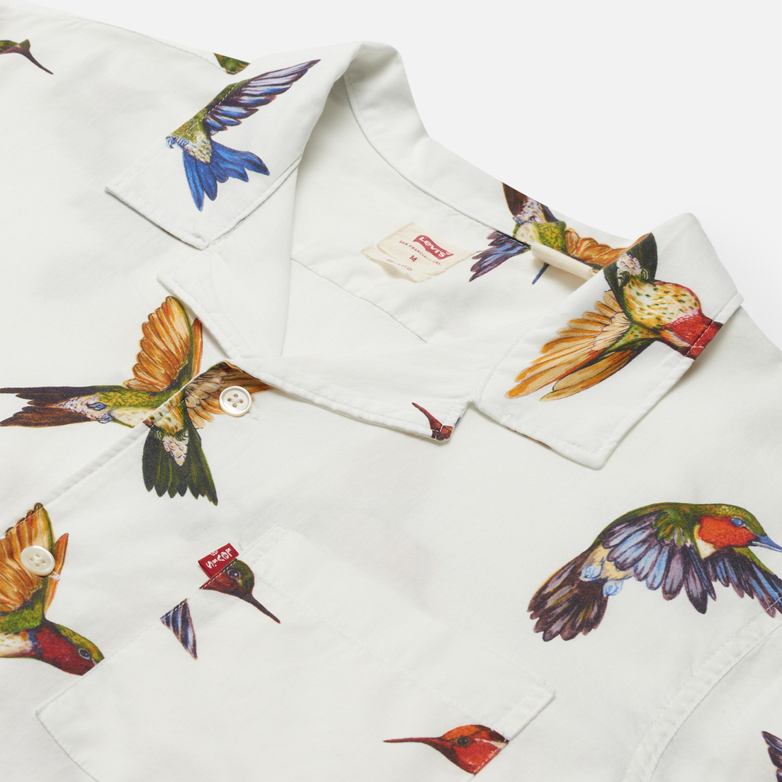 Levi's Мужская рубашка Cubano Hummingbird