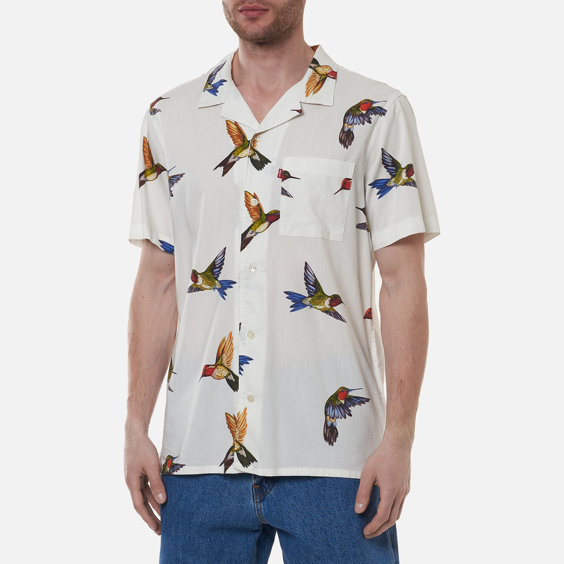 Levi's Мужская рубашка Cubano Hummingbird
