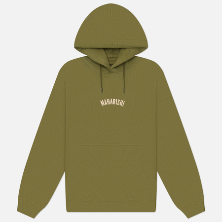 Мужская толстовка maharishi Organic Hoodie, цвет оливковый, размер XL