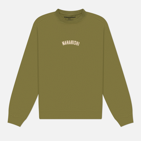 Мужская толстовка maharishi Organic Crew, цвет оливковый, размер XXL