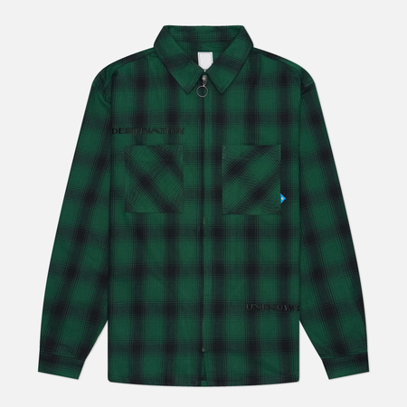 Мужская рубашка Liberaiders Ombre Zip, цвет зелёный, размер L
