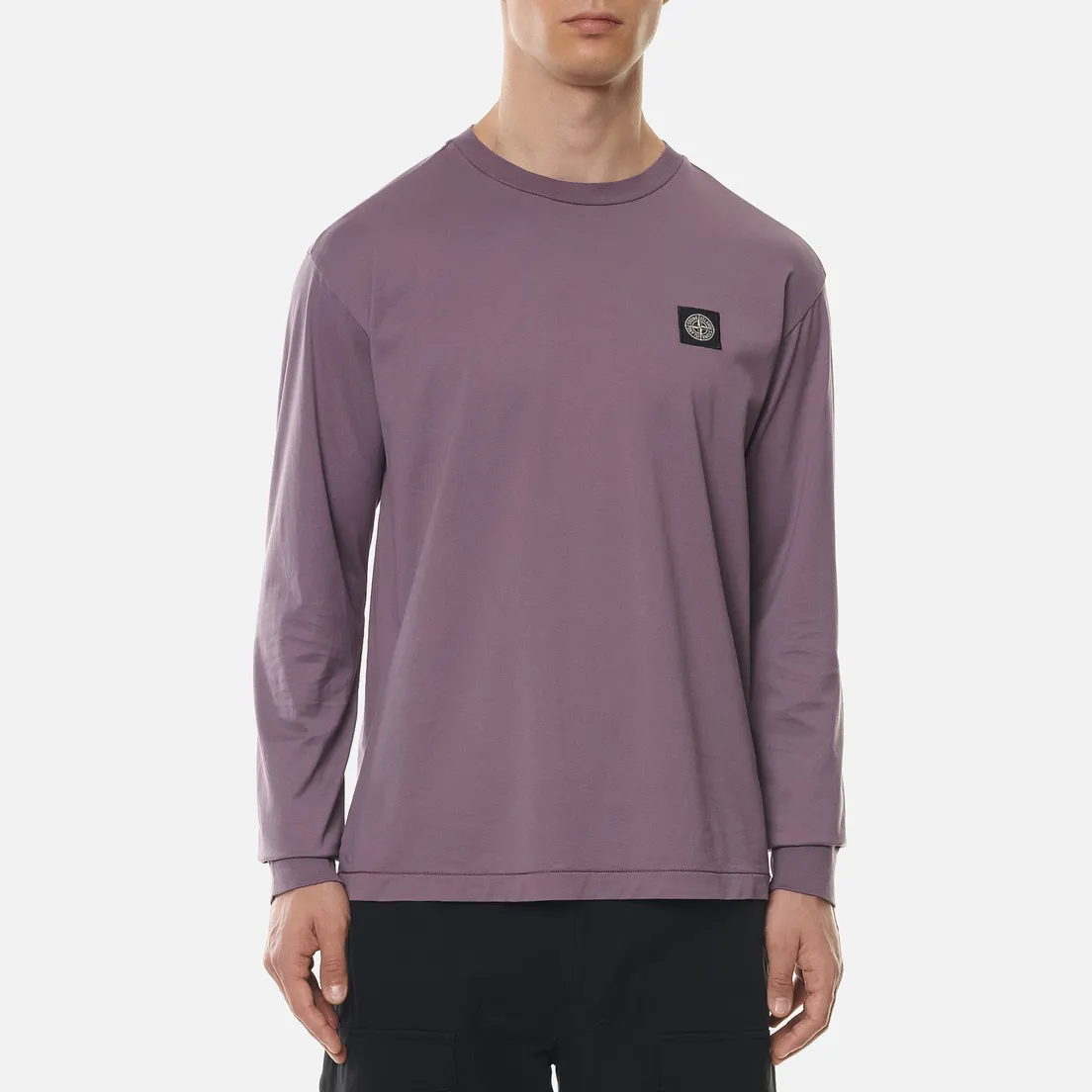 Stone Island Мужской лонгслив Patch Program Crew Neck