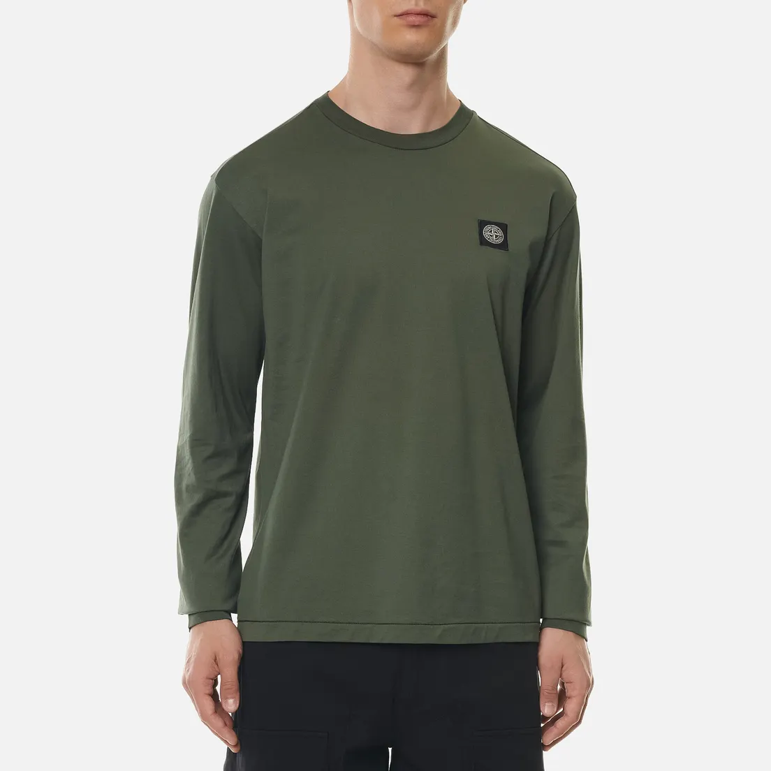 Stone Island Мужской лонгслив Patch Program Crew Neck