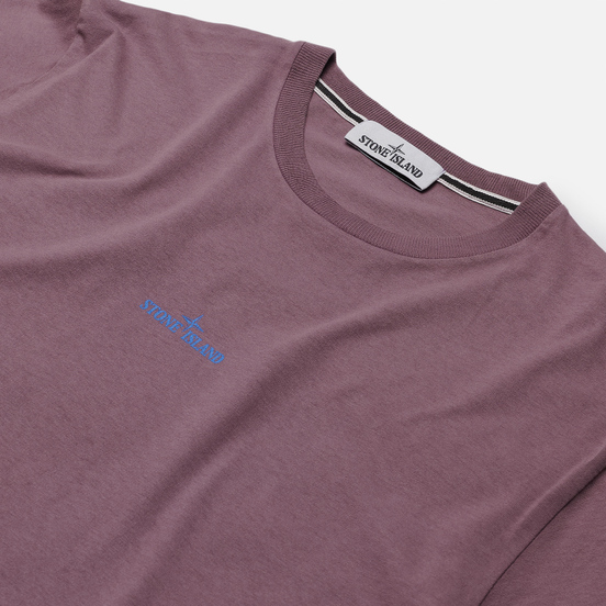 Мужская футболка Stone Island Paint Stroke 2 Magenta