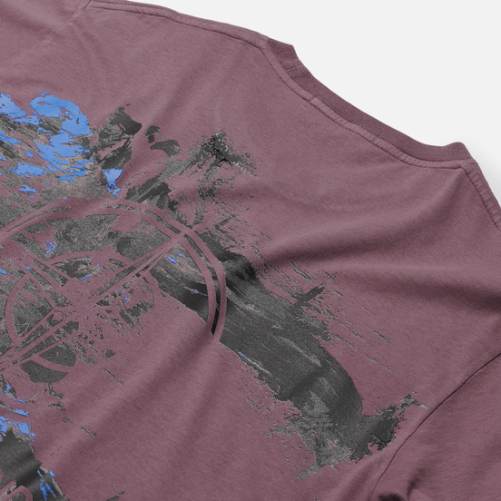 Мужская футболка Stone Island Paint Stroke 2 Magenta