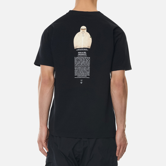 Мужская футболка Stone Island Archivio Project Raso Gommata Black