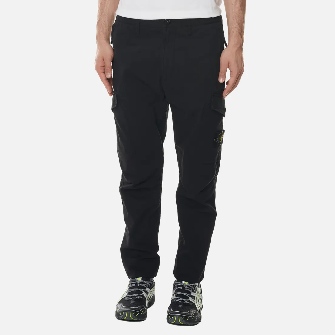 Stone Island Мужские брюки Cargo Stretch Gabardine Regular Tapered Fit