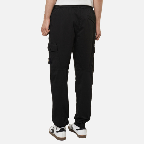 Мужские брюки Stone Island Cargo Jogging Regular Tapered Fit Black