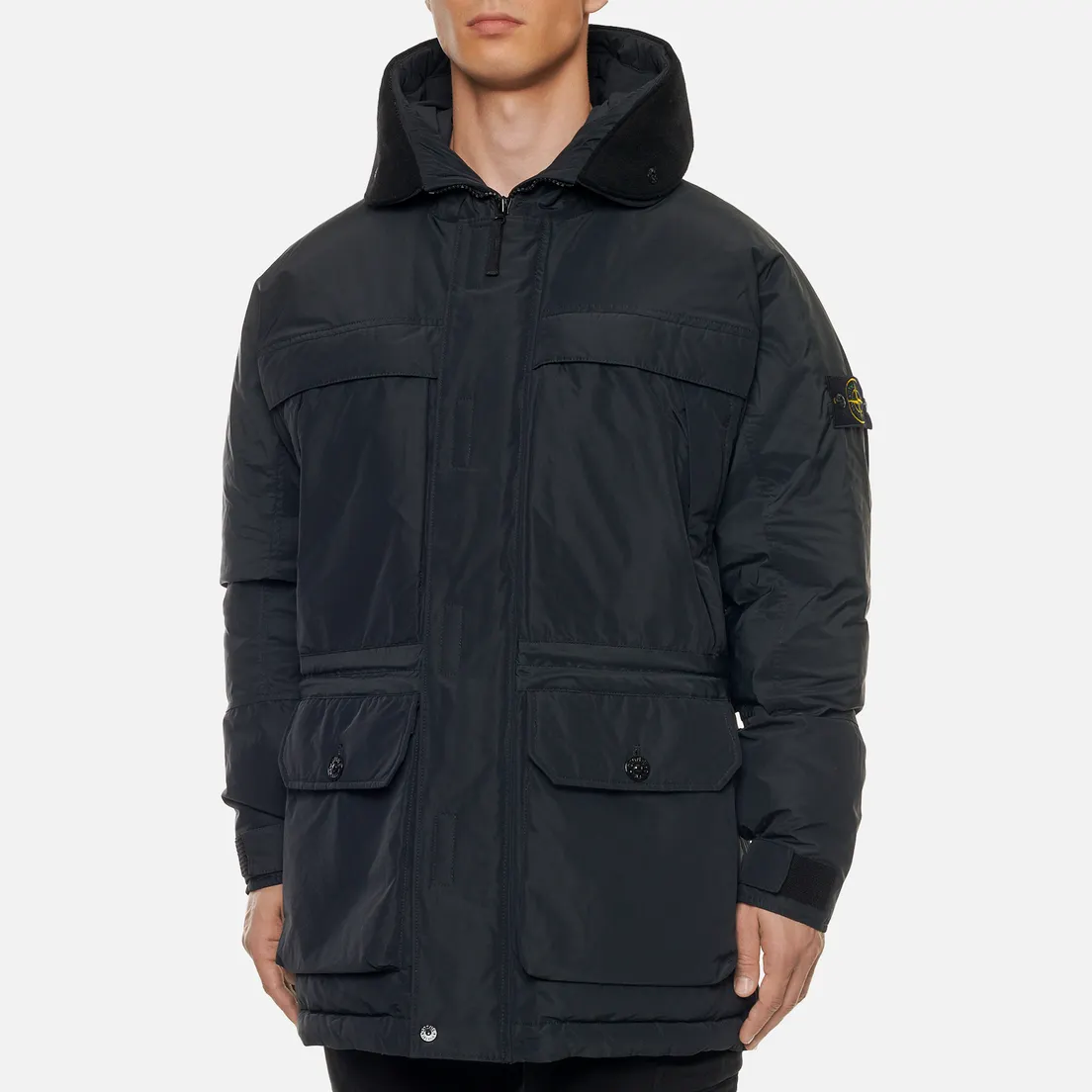 Stone Island Мужская куртка парка Micro Military Specification Reps Down