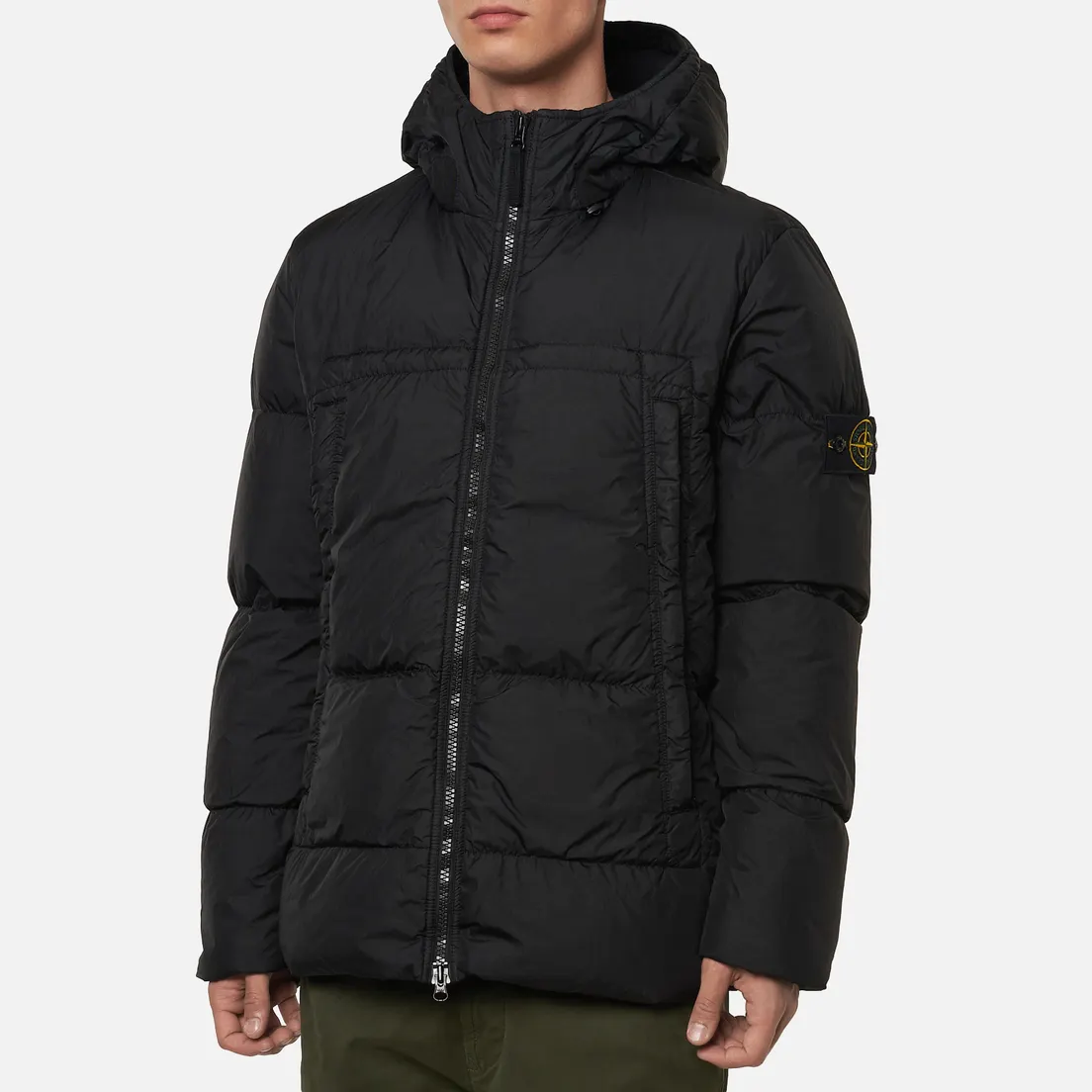 Stone Island Мужской пуховик Crinkle Reps Garment Dyed