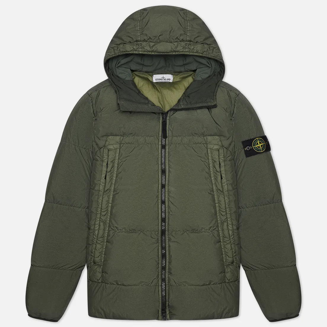 Stone Island Мужской пуховик Crinkle Reps Garment Dyed