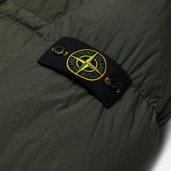 Мужской пуховик Stone Island Crinkle Reps Garment Dyed Moss