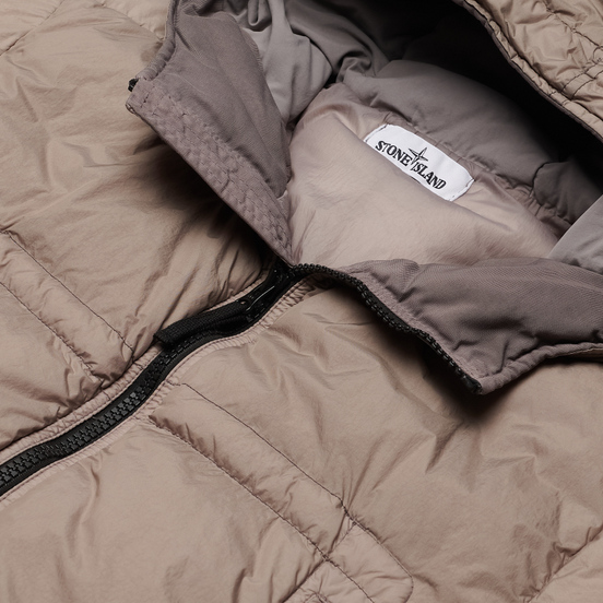 Мужской пуховик Stone Island Crinkle Reps Garment Dyed Fango