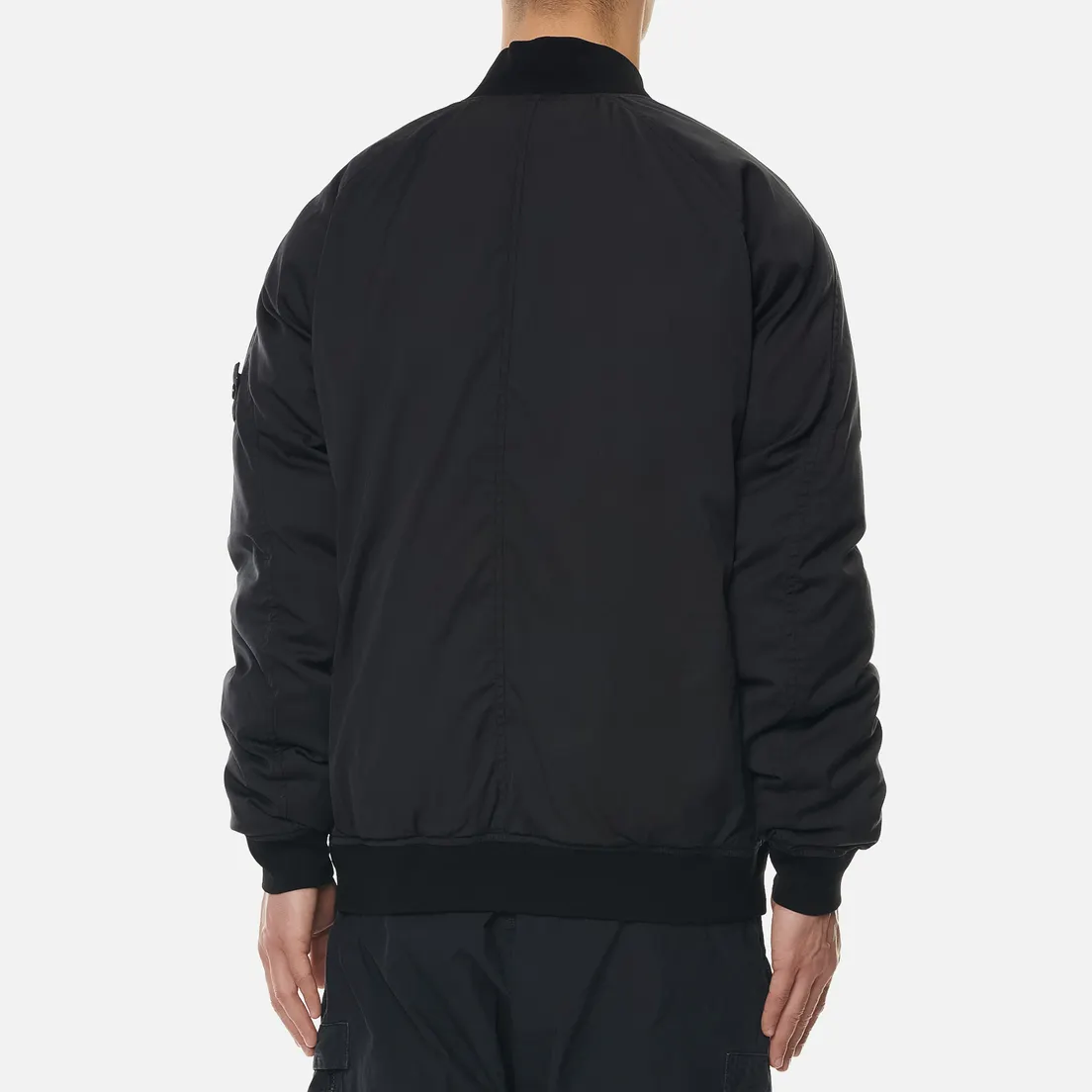 Stone Island Мужская куртка бомбер Ghost Piece Stretch Wool Nylon-TC Down