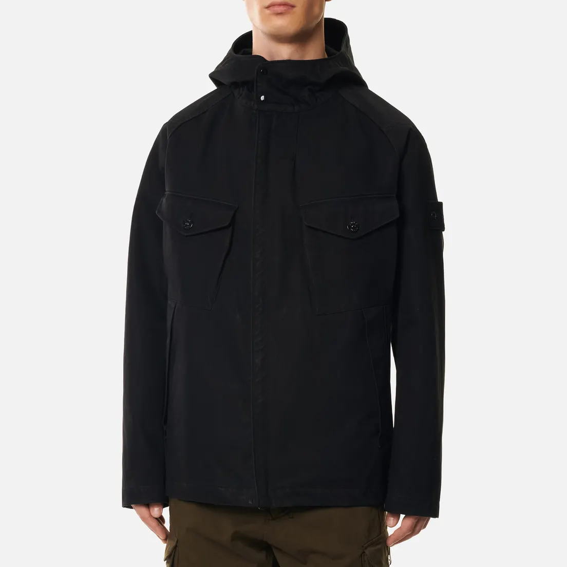 Stone Island Мужская куртка Raso Gommato Double Ghost Piece