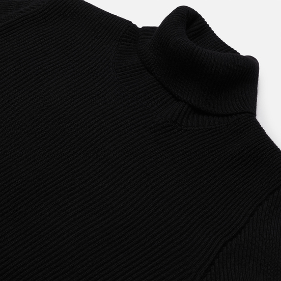 Мужской свитер Stone Island Turtle Neck Wool Black