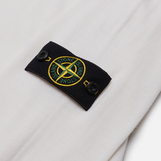 Мужской свитер Stone Island Classic Crew Neck Wool Natural White