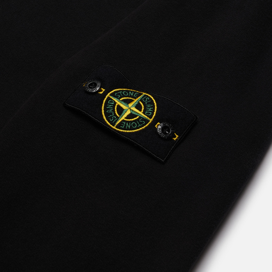 Мужская толстовка Stone Island Crew Neck Cotton Fleece Black