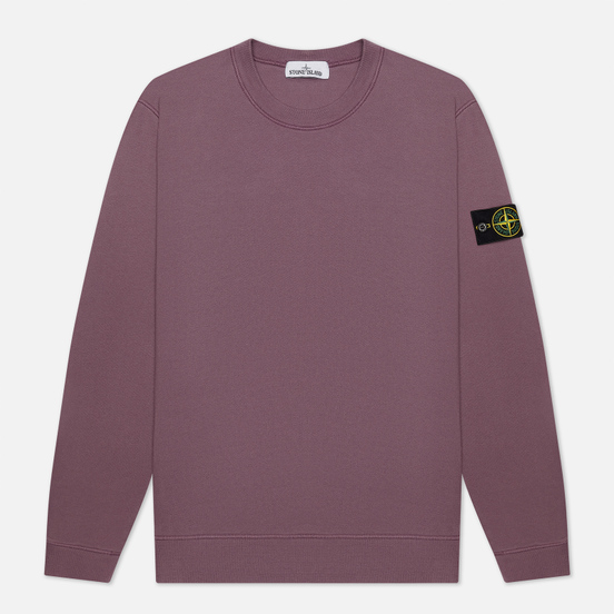 Мужская толстовка Stone Island Crew Neck Cotton Fleece Magenta