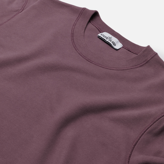 Мужская толстовка Stone Island Crew Neck Cotton Fleece Magenta