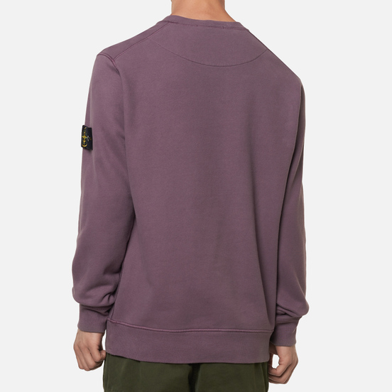 Мужская толстовка Stone Island Crew Neck Cotton Fleece Magenta
