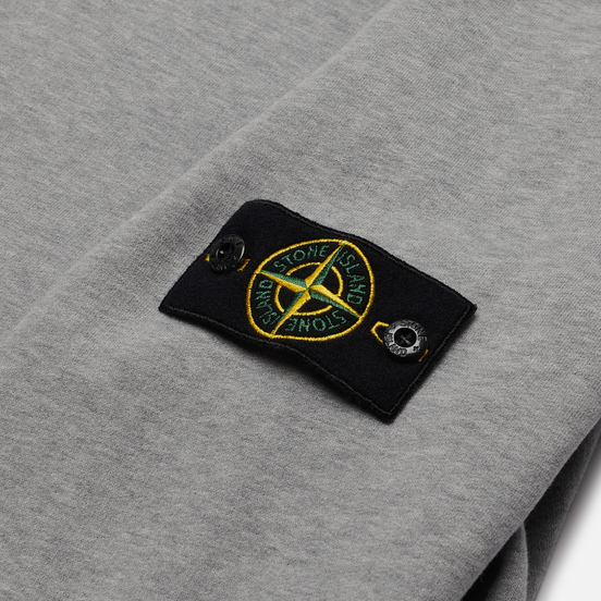 Мужская толстовка Stone Island Crew Neck Cotton Fleece Dust Grey Melange