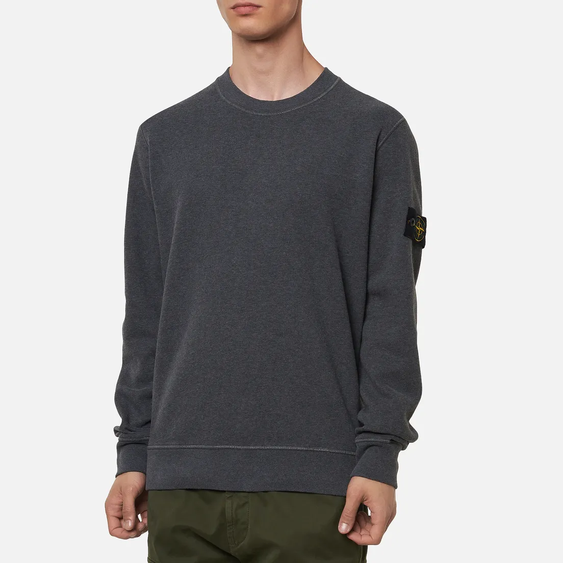 Stone Island Мужская толстовка Crew Neck Cotton Fleece