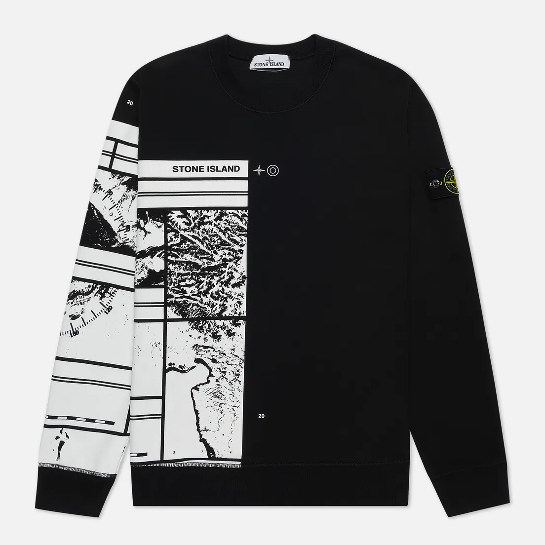 Stone Island Мужская толстовка Mural Part 3 Crew Neck