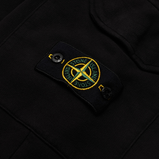 Мужские брюки Stone Island Regular Fit Brushed Cotton Fleece Black