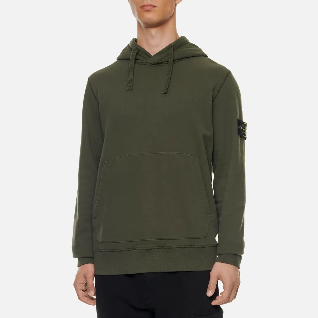 Stone Island Мужская толстовка Hooded Brushed Cotton Fleece