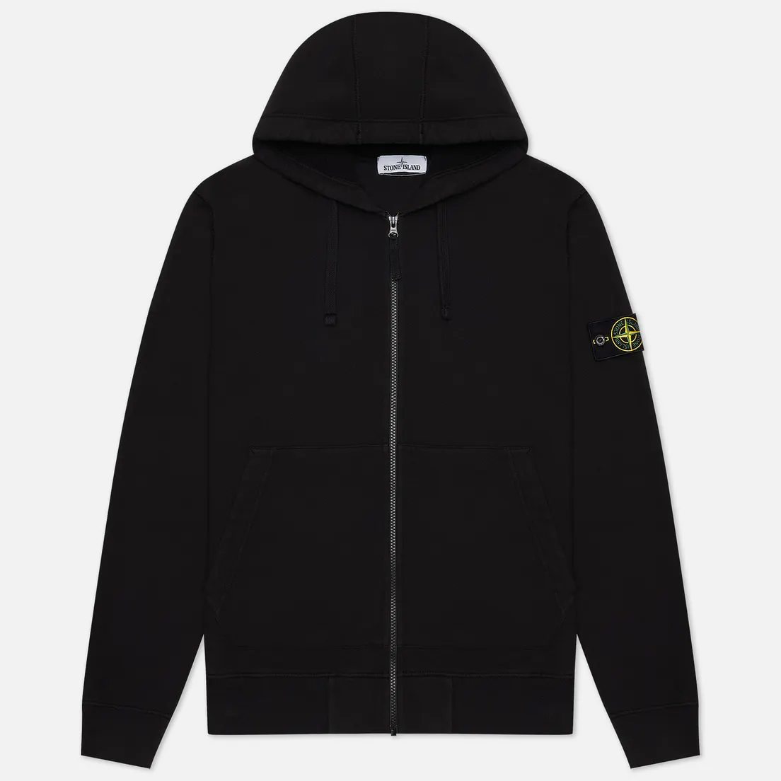 Stone Island Мужская толстовка Hooded Full Zip Brushed Cotton Fleece