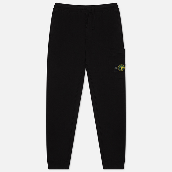 Мужские брюки Stone Island Cargo Cotton Fleece Slim Fit Black