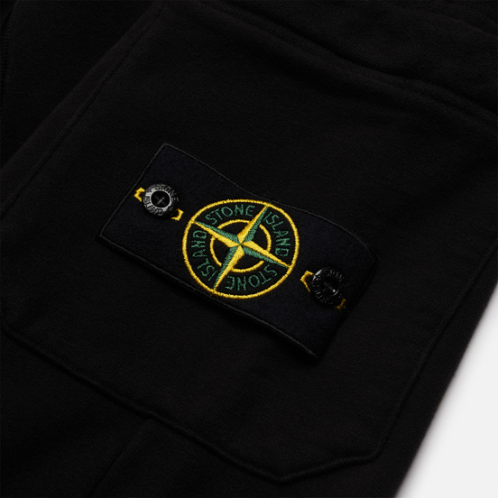 Мужские брюки Stone Island Cargo Cotton Fleece Slim Fit Black