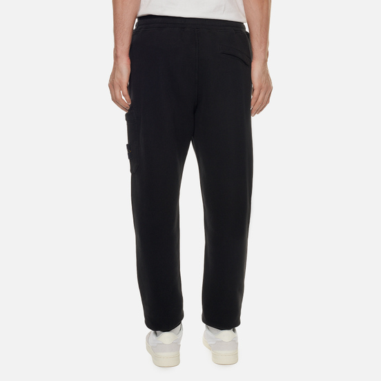 Мужские брюки Stone Island Cargo Cotton Fleece Slim Fit Black