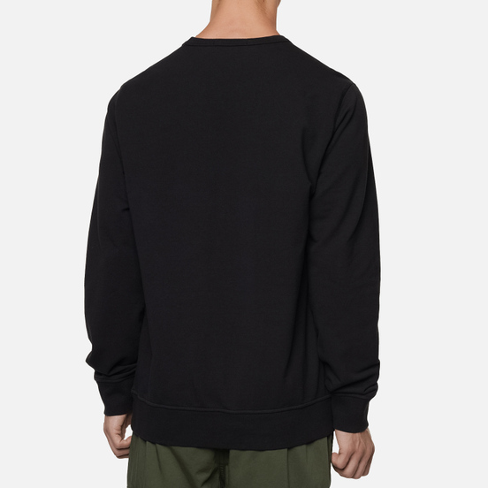 Мужская толстовка Stone Island Compass Patch Logo Crew Neck Black