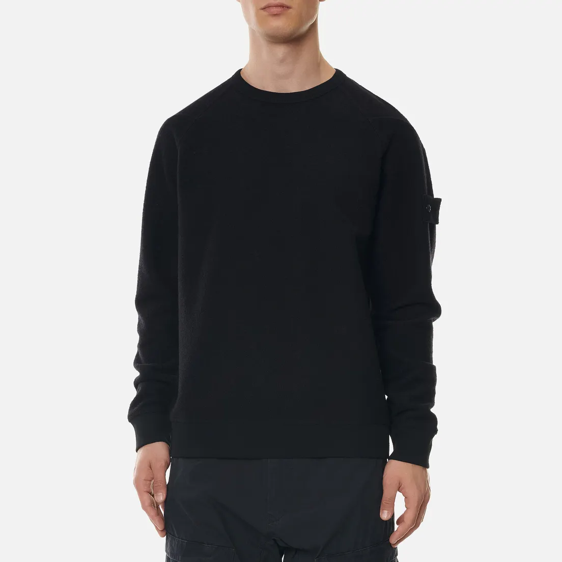 Stone Island Мужская толстовка Ghost Piece Cotton/Wool Crew Neck