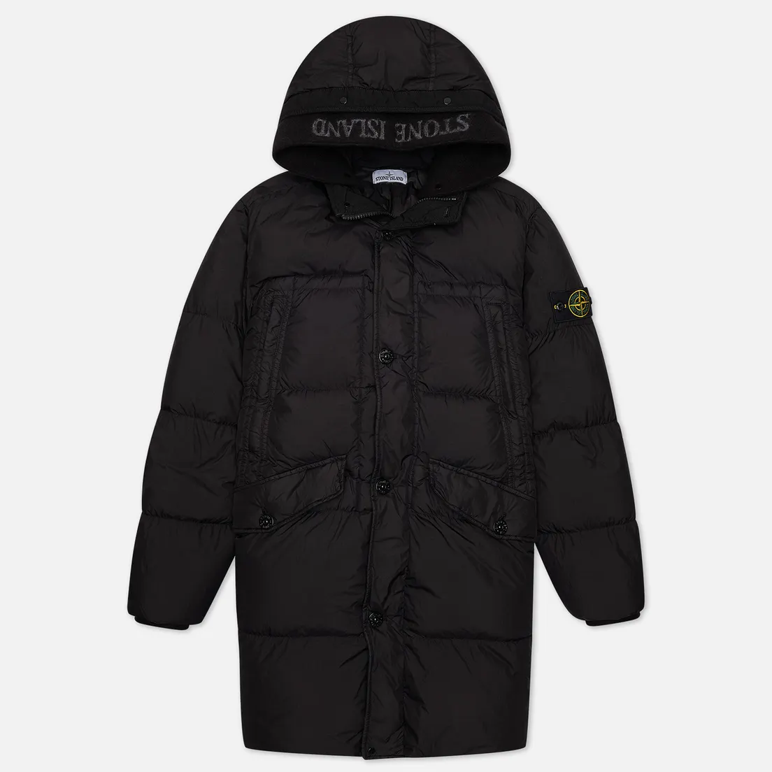 Stone Island Мужская куртка парка Garment Dyed Crinkle Reps Lightweight Nylon Down