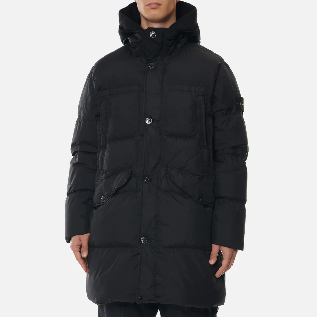 Stone Island Мужская куртка парка Garment Dyed Crinkle Reps Lightweight Nylon Down