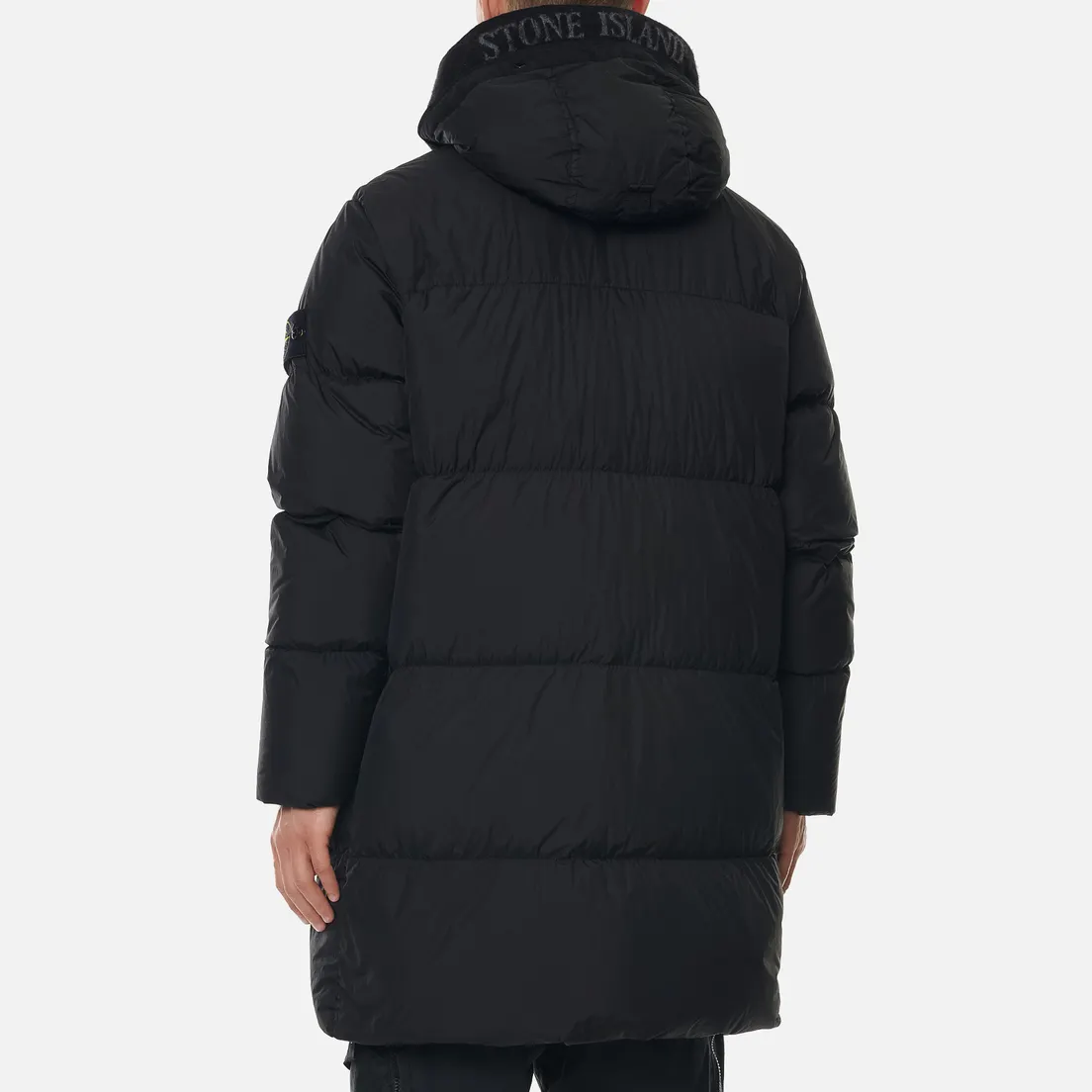 Stone Island Мужская куртка парка Garment Dyed Crinkle Reps Lightweight Nylon Down