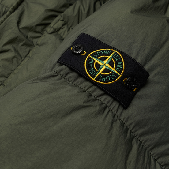 Мужская куртка парка Stone Island Garment Dyed Crinkle Reps Lightweight Nylon Down Moss