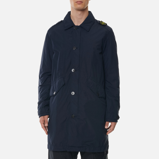 Мужской тренчкот Stone Island Naslan Light Watro Primaloft-TC Navy Blue