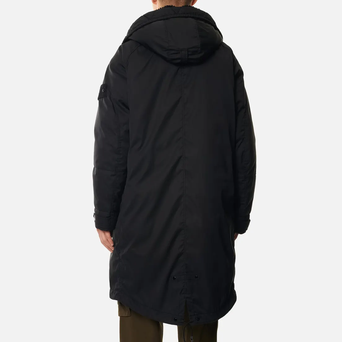 Stone Island Мужская куртка парка Ghost Piece Stretch Wool Nylon-TC Down