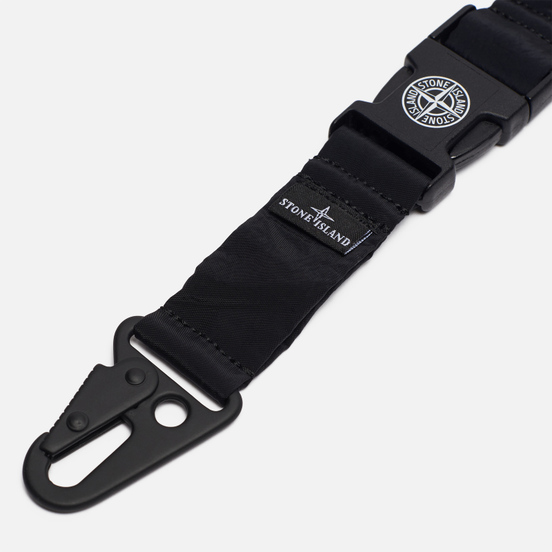 Брелок для ключей Stone Island Nylon Metal Black