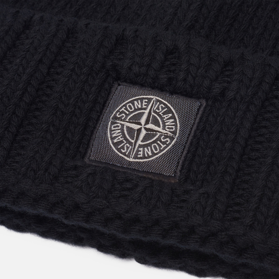 Шапка Stone Island Patch Program Black